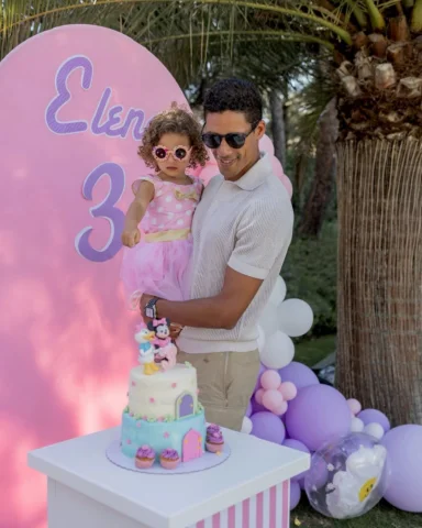 Time flies when It’s filled with love… 
Happy 3rd birthday Elena 🩷