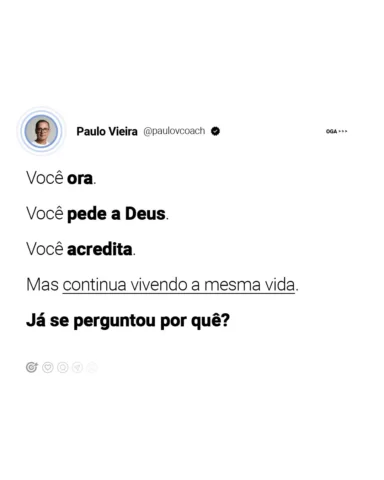A verdade que poucos aceitam: Sua vida não muda até que suas decisões mudem.

Fé