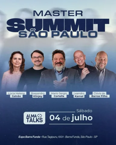 O Master Summit é o maior evento já realizado pelo Alma Talks. Uma experiência q