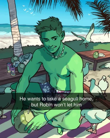 beach episode (part 1) 🪼🌴
just came back from the beach, had to draw something