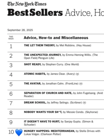 NEW YORK TIMES BEST SELLERS LIST 📚🎊 I’m still wrapping my head around this!! I