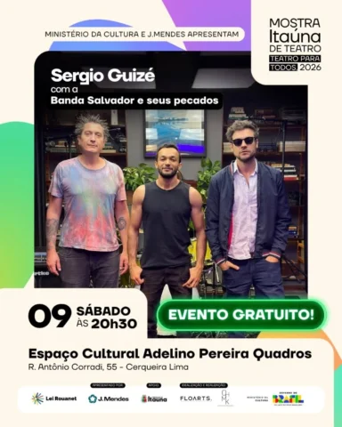 🎶🔥 Música boa ao vivo pra agitar a Mostra Itaúna de Teatro – Teatro para Todos