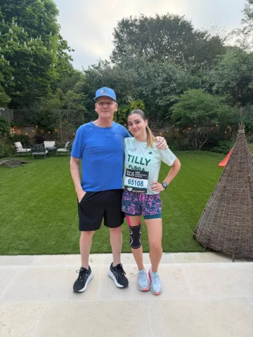Such a proud dad today watching my little girl @tillyramsay run her first ever m