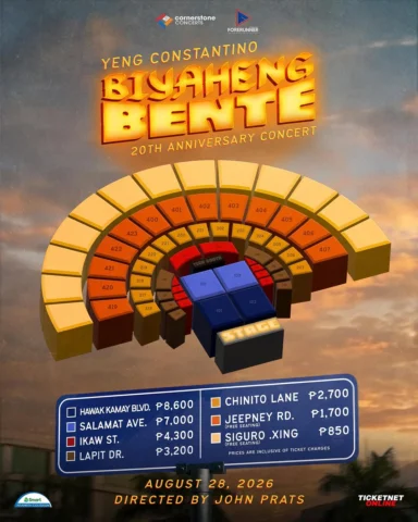 Wala nang babaan dahil lalarga na tayo sa BIYAHENG BENTE! 

Official seat plan +