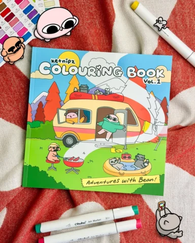 We’re beyond excited to announce that Bean’s first ever colouring book is NOW AV