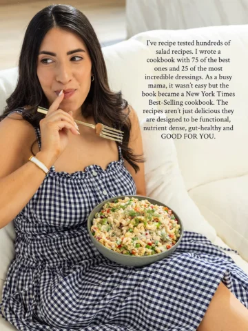 Comment “cookbook” and I’ll send you the link to my LIFE-CHANGING SALADS cookboo