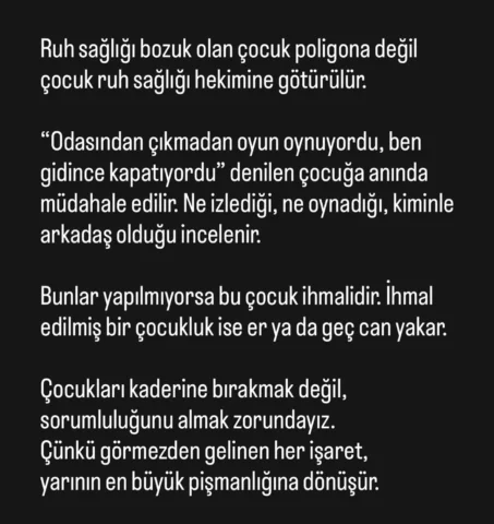 “Çocuğumun ruh sağlığı bozuktu” diye ifade veren baba çocuğunu poligona götürdüğ