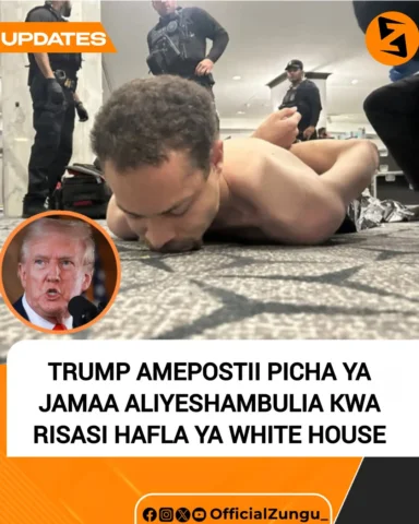 Rais wa Marekani Donald Trump ameshare picha ya mpiga risasi aliyekamatwa baada 