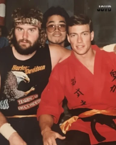 1986. Backstage. No poses, no cameras rolling.
Just a kid from Brussels in a red