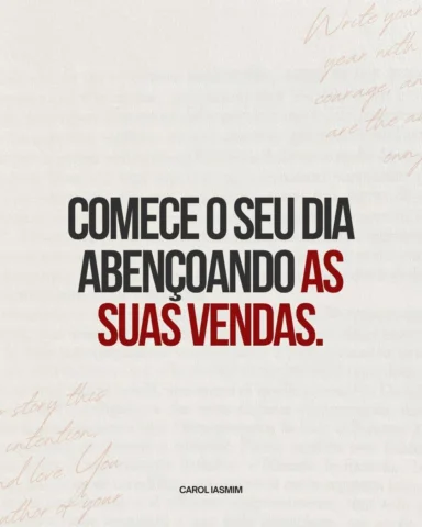 Que Deus prospere suas vendas 🙏🏼❤️