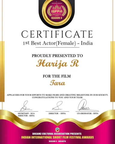 Thankful to the universe and the whole team of Tara .. u guys are my chellakutti
