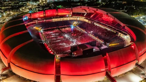 A Arena das Dunas tremeu! Natal/RN, que recepção calorosa e que energia surreal.