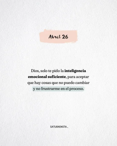 A veces lo más sabio que podemos hacer es soltar el control y confiar.✨

Hoy, re