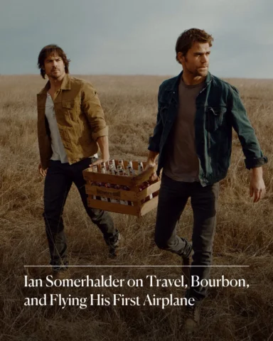 Ian Somerhalder spends much of his life on the move. Between building his bourbo