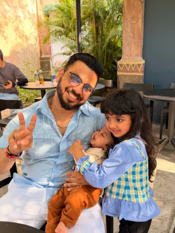 Dad Mode! 😎 Blessed Beyond Words 😍

#PushkarRajThakur 
#Kids #Life ☺️