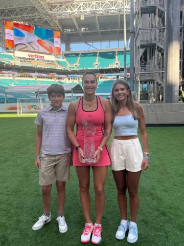 I had a great time at the Miami Open! Huge congrats to my friend @arynasabalenka
