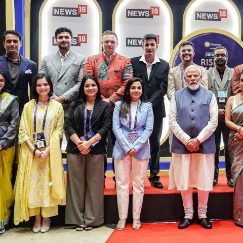 A proud and memorable day. Privileged to meet our Prime Minister, Shri Narendra 