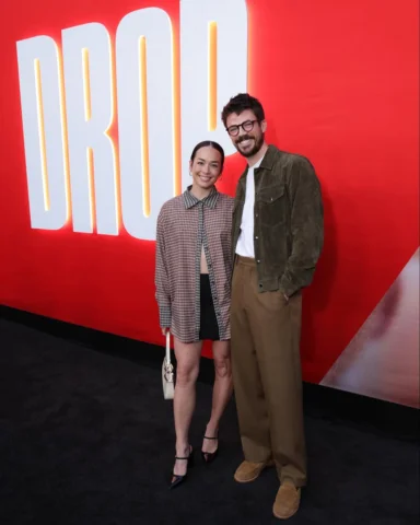 Had so much fun at the @dropthemovie premiere last night with @lathoma3 and frie