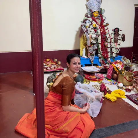Annapurna Pujo …😊🙏 #pujo #festivevibes #blessings #spreadlove❤️ #happiness