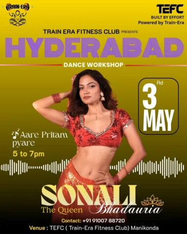 May is gonna be extra hot in HYDERABAD✨

Sonali Bhadauria Workdshop at @train_er