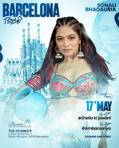 🚨 HOLA BARCELONA 🇪🇸🔥 

For the FIRST TIME EVER… the queen herself, Sonali Bh