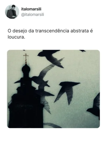 A nossa transcendência é concreta, é neste mundo, nesta vida. 

Só poderemos alc