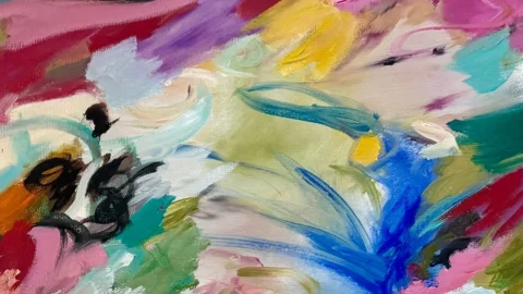 A few inserts of "The Blonde and The Brunette". one of the paintings headed to V