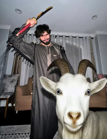 I may be the goat but I’m not the one getting slaughtered. Eid Mubarak habibis! 