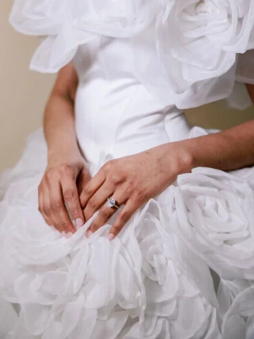 Luxurious textures and brilliant lab-created diamonds — two of my favorite thing