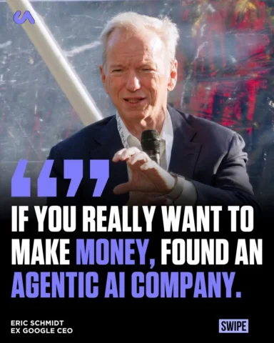Eric Schmidt says the next major shift in AI is centered around agents, systems 