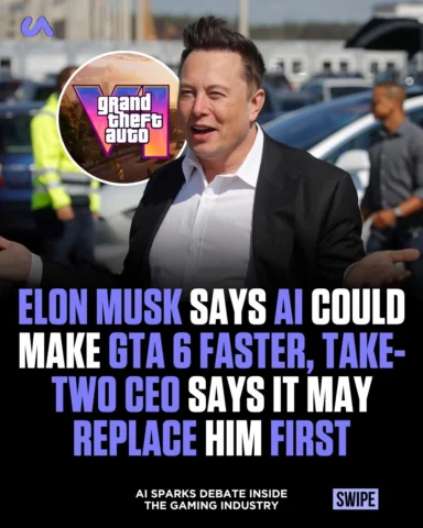 Elon Musk suggested that generative AI could speed up how large scale games like