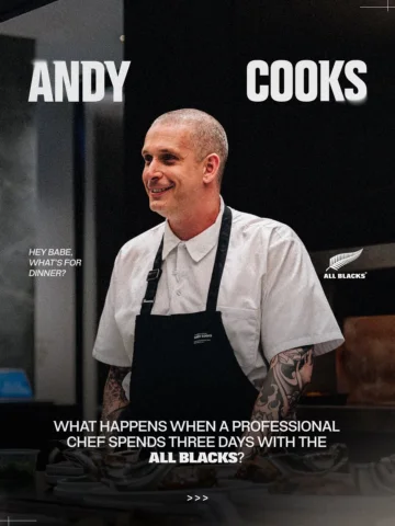 New Zealand cooking royalty @andyhearnden (aka ‘Andy Cooks’) joined us in camp l