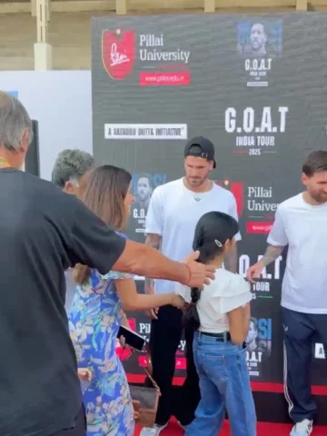G.O.A.T @leomessi 🙏⚽️ 🇮🇳 India tour. The Real BOSS .Thank you @satadrutravel 