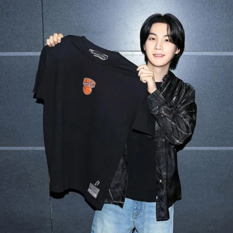 NBA Ambassador @agustd of BTS celebrates his love for basketball with a brand ne