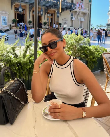 Mornings in Monte Carlo ☕️ 🤌🏽 also swipe for Adam’s best impression of me 😅