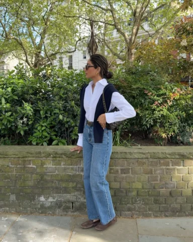 Crisp white shirt & denim weather 💙✨