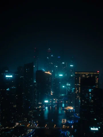 some blue
