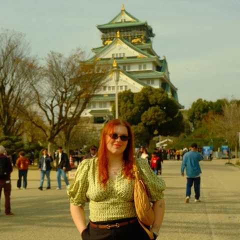 osaka kalesine gittik, ilerde çoluk çocuğa göstermelik fotograflar çekildik bi d