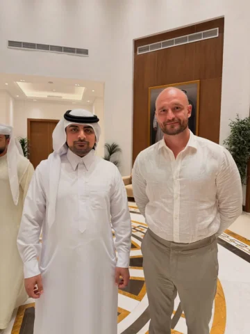 Great pleasure to spend an evening in the company of Sheikh Mana Al Maktoum @man