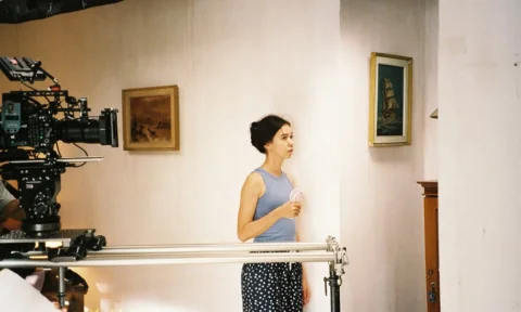 serba - serbi jepretan analog saat shooting Still Single series. Catch it on Net