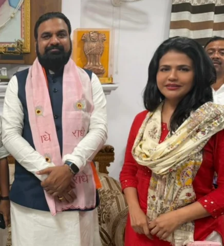 And Bihar has a new CM! 
With the new CM Samrat Chaudhary
Governor Lt Gen Ata Ha