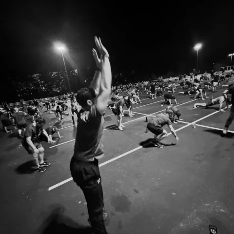 Aftermath. @EchelonFront Muster 024 PT2 complete. More burpees…