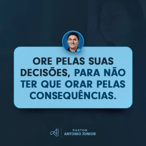 🙏 "Pai, precisamos de Ti para tomar as melhores decisões e não termos que lidar