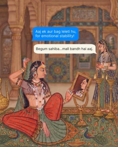 Begum sahiba ka heartbreak… instantly cured. 👀✨
Mall band ho sakte hain, par sh