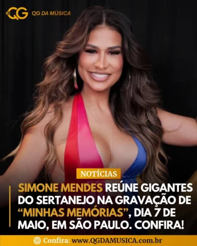 Simone Mendes se prepara para viver mais um momento inesquecível em sua carreira