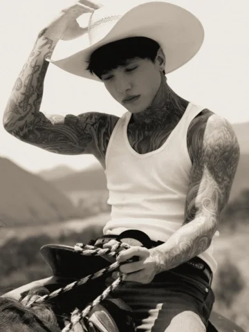 un vaquero tatuado