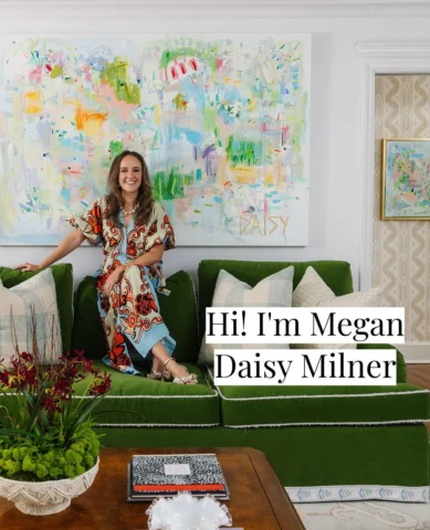 Hi, I’m Megan Daisy Milner—artist, mom of three, and firm believer that your hom