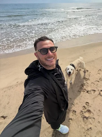 Balade tranquille au bord de l’eau avec mon chien 
Rien de spécial, juste un bon