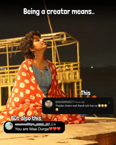 It's funny being a female creator on the internet. 

Ek galti ho jaaye toh log i