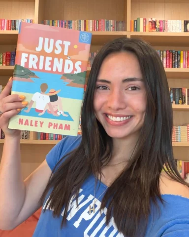 from booktube to the bookshelf 🌟 congrats on Just Friends @haleypham we can’t w